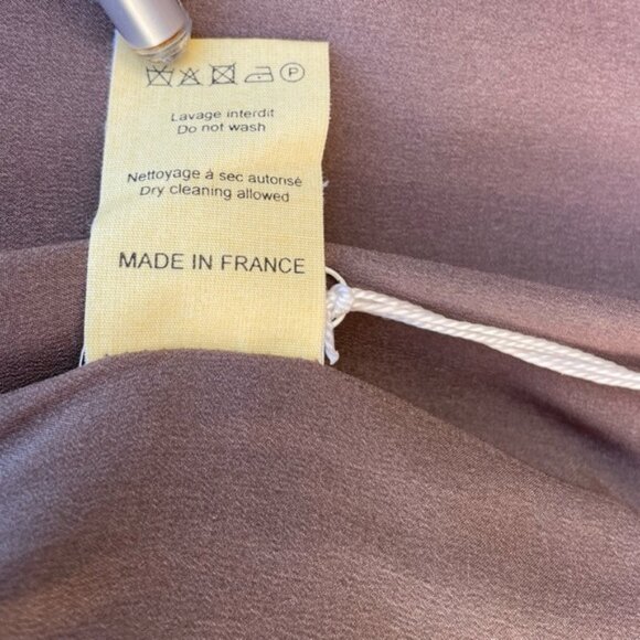 Nina Ricci Warm Taupe Silk Skirt Size 8 NWT - Picture 5 of 11